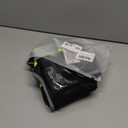 JKSafety 9 Pockets Hi-Vis Black Color Zipper Front Safety Vest Fluorescent Yellow Strips outlining the Reflective Tapes ANSI/ISEA Class 1 (901-Black, Medium)