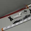 RENGENG Light Up Sword, 40 Inches Rechargeable Plastic Replica with Belt & Stand, Sword with Original Texture