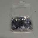 Hotop 30 Pcs Metal Drapery Curtain Rings 0.98/1.26/1.65 inch Interior Diameter and 30 Pcs Hanging Curtain Drapery Pin Hooks for Window Door Shower(Black,42 mm)