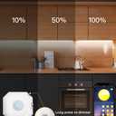 Under Cabinet Lighting,12inch,3 Pack Rechargeable Motion Sensor Light,5 Levels Dimmable Closet Light, Ultra Thin Under Counter Lights for Stairs,Fridge,Cabinet,Bed,Washroom,Kitchen Decor (2700K-6000K)