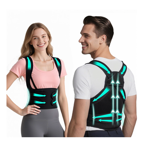 Back Brace Posture Corrector for Men & Women, Upgraded Full Back Support with Adjustable Shoulder Straightener and Waist Support Straps, Breathable Back Brace for Office Work, Long Sitting & Daily Wear, Comfortable Posture Support for Upper & Lower B