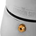 London Sip Stainless Steel Stovetop Espresso Maker Moka Pot Italian Coffee Percolator, Silver, 10 Espresso Cups, L
