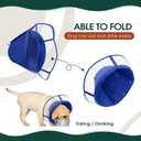 Kuoser Medium Dog Cone Collar After Surgery, Soft Cone for Dogs to Stop Licking, Breathable Pet Recovery Collar Comfy Elizabethan Collars, Adjustable Protective Dog Cones for Medium Dogs, Blue M (Blue, M)