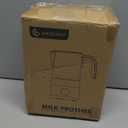 Milk Frother and Steamer [Upgraded], AMZCHEF All-in-1 Detachable Frother for Coffee 600W, Automatic Warm and Cold Foam Maker, Stainless Steel Jug, Dishwasher Safe, LED Display (Silver)