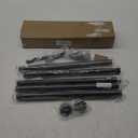 Rustic Curtain Rod, Industrial Curtain Rods for Windows 48 to 86 Inches, Blackout Wrap Around Curtain Rod, for Indoor and Outdoor, Simple Modern Design, 30 to 86 Inches, Grey