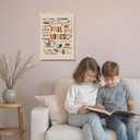 EVER-GOING TUNE Fall Vibes Autumn Wall Art Poster, Pumpkin Maple Leaves Art Poster, Harvest Seasonal Canvas Prints Wall Decor for Autumn Thanksgiving Home Gallery Living Room Bedroom, 16x24 Inches