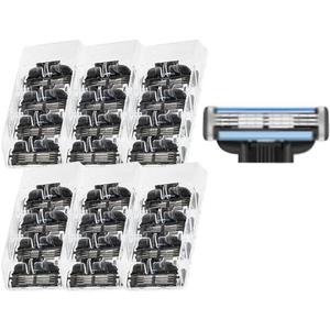 24 Pcs Razor Blade Refills for Men,Compatible with Ma-ch 3 Razor Blades Refill Disposable Blade Manual Beard Trimmer Safety Replacement Shaver Heads Set