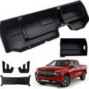 Underseat Storage for 2019-2026 Chevy Silverado 1500 Crew Cab, Divider Under Seat Storage Box for 2020-2026 Silverado/Sierra 2500HD 3500HD Double Cab & Crew Cab with Mesh Pocket & Inner Bin