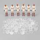 Action Figure Display Stand Base with Peg, 25mm Flexible Toy Support Stands Base Holder for Display, Compatible with 3.75 Inch Modern Star Was & 3.75 Inch Marvel Figure Models, 100PCS