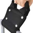 Plus Tard Handle Extension for Luggage, 6 Inch Suitcase Handle Extender, Black, PVC, Universal Fit, Compatible with Carry-on & Rolling Luggage
