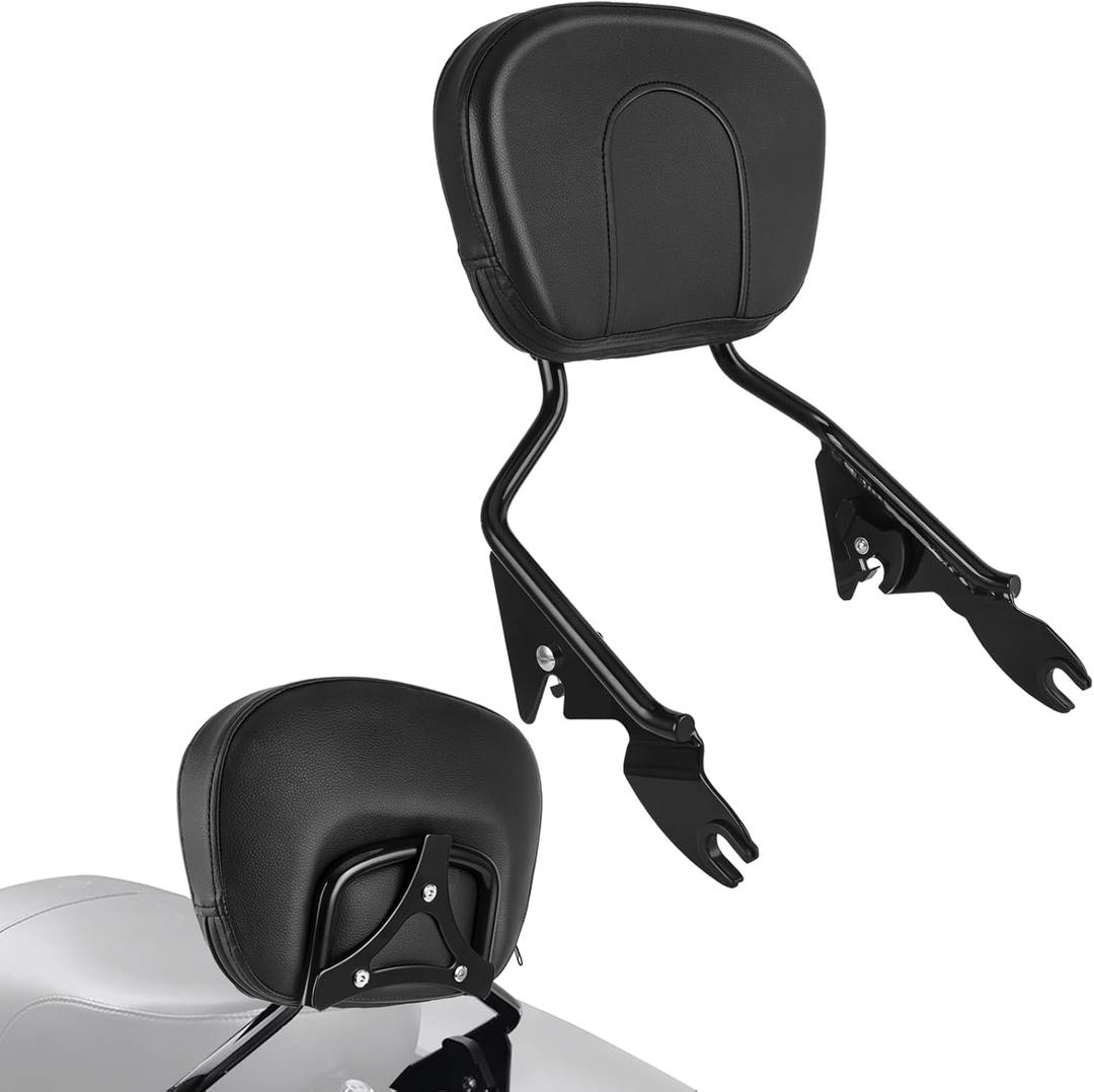 Sissy Bar for Harley Davidson Touring, Detachable Passenger Backrest Compatible with Street Glide Road Glide Road King Electra Glide Ultra Limited 2009-2024, Black