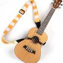 Cheerock Adjustable Ukulele Strap, No-Drill Ukulele Straps Adult Size, Easy to Use with Double J Hooks, Ukulele Accessories