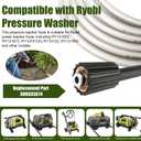 Pressure Washer Hose for Ryobi Power Washer Hose Replacement Ryobi Electric Power Washer Model RY141600 RY141612 RY141812G High Pressure Hose Part #308835074