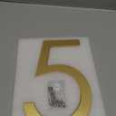 10 Inch Metal House Numbers For outside, large Address Numbers For House Outside,Extra Large Modern House Numbers For Outside gold Floating Mount Flush Mount Aluminum Home Address Numbers 5