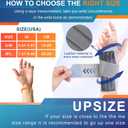 Carpal Tunnel Wrist Brace Night Support Fit Right Hand for Work, Pain Relief Wrist Splint for Tendonitis, Sprain, Strain, Rigid Hand Brace for Arthritis for Women and Men, Medium/Large