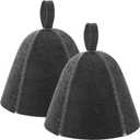 JaGely Sauna Hat for Men Women Sauna Hat Vaporarium Cap Russian Banya Cap for Bath House Accessories (Dark Gray)