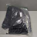 Men's Puffer Jacket Thickened Winter Coat Warm Stand Collar Color Block Zip Up Jacket Ski Bubble Coat(Black,L)