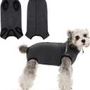 Coppthinktu Recovery Suit for Dogs After Surgery, Dog Onesie Surgery Recovery Suit for Female Spay, Soft Surgical Pajamas Bodysuits for Puppy to Prevent Licking Dog Cone Alternative, S