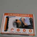 Car Door Handle for Elderly, 3-in-1 Car Handle Assist for Seniors, Portable Auto Cane Vehicle Support Handle, 500 lbs Capacity, Non-Slip Door Assist Bar (Orange, 2-Pack)