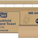 Tork Multifold Hand Towel White H2, Universal, 100% Recycled Fibers, 16 x 250 Towels, MB540A