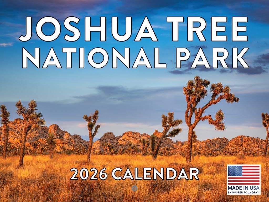 Joshua Tree National Park Calendar 2026 Monthly Wall Calender 12 Month | American Made In The USA