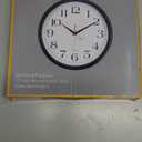 Bernhard Products Black Wall Clock Silent Non Ticking 12 Inch Quality Quartz Battery Operated Round Easy to Read Home/ Office/ Kitchen/ Classroom/ School Clocks