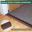 uxcell Floor Transition Strip Self Adhesive, 3" Wide PVC Flat Laminate Door Cover Strip for Doorway Width Less Than 3 Inch White 9.84Ft