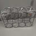 Gusto Nostro Countertop Wine Rack - 14 Bottle Freestanding Modern Black Metal Small - 3 Tier Tabletop Wine Holder Stand for Cabinet, Pantry - Wine Racks Countertop - No Assembly Required