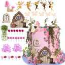 Fairy Cake Toppers Fairy Garden Theme Cake Topper Set For Birthday Baby Shower