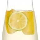 Karafu Glass Carafe with Lid, 40 Oz Borosilicate Water Pitcher for Hot/Cold Water, Ice Tea and Juice Beverage