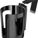 Large Car Door Cup Holder, Vehicle Armrest Cup Holder, Drink Holder for Truck (Black)