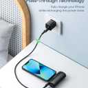 Kuulaa Portable Phone Charger, Small Power Bank 4500mAh Mini Power Bank for iPhone Cute Battery Pack Backup Charger Travel Compatible with iPhone 15/14/13/12/11/XS/XR (Black)