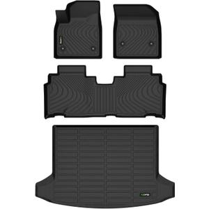 HAFIDI Floor Mats & Cargo Liner Set Fit for 2024 2025 2026 Chevy Blazer EV &Honda Prologue All Weather Protection TPE Anti-Slip Full Set Floor Liners Custom Chevrolet Blazer Accessories - Black