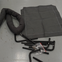 WESTERN HOME Cooling Elevated Dog Bed for Large Dogs, Portable Indoor & Outdoor Raised Dog Bed with Breathable Mesh, Chew Proof Pet Hammock Cots with Removable and Waterproof Bolsters (43.0"L x 31.0"W x 8.0"Th, Grey)