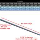 Acer Velocity Graphite Golf Shafts for Woods and Irons, Uncut, Ladies/Senior Regular/Stiff Flex, Driver/Fairway/Hybrid/Iron/Wedge Shaft, 40"