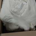 ROSGONIA Oversized King Comforter 128x120, 3pcs Super King Plus (1 Ivory Comforter & 2 Pillowcases) Lightweight Oversized Bedding Set Blanket