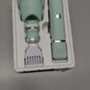 OLOV Electric Body Hair Trimmer - Groin Trimmer for Men - Bikini Trimmer Women - Wet/Dry Shaver Groomer, Replaceable Ceramic Blade Heads, USB Recharge Dock, Waterproof Hygiene Razor, Green