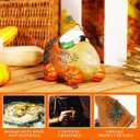 Topadorn Fall gnome with Pinecone Car and Resin Pumpkin Statue for Fall Harvest Party Ornaments Decor,Happy Fall