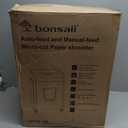 Bonsaii Paper Shredder for Office, 120-Sheet Autofeed Heavy Duty Shredder for Home Office Use, 30 Minutes/Micro Cut/P-4 High Security Level/6 Gallon Large Bin