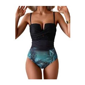 Aqua Regina Plus Size Swimsuit for Women One Piece Bathing Suit Ruched Tummy Control Adjustable Swimwear (3X-Large Plus)