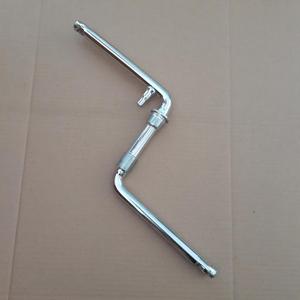 Wide One Piece Bike Crank to Crank Assembly Kit, 1 pc Crankarm Set (Chrome-Length of Arm:165mm/6.496")