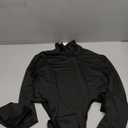 SOLY HUX Women's High Turtle Neck High Cut Long Sleeve Solid Fitted Skinny Bodysuit (Large, Black)