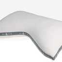 Eli & Elm | Best Ergonomic Side Sleeper Pillow for Neck Pain. Supportive Cooling Latex Fill with Luxury Breathable Cover. U-Shape Contoured Design. Queen Size Bed Pillow - 17" X 29" (White)