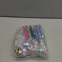 112 Pcs Beadable Pens Bulk 12 Pcs Jesus Assorted Colors Beads Tassels DIY Making Kit Multicolor Cross Silicone Focal for Pens Ball Point Pen for Students Office School