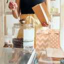 30PCS Party Favor Paper Bags, Kraft Paper Treat Bags for Bakery Candies Dessert, Brown Paper Kraft Snack Bag Cookie Party Faor Bags Bulk for Birthday Wedding Baby Shower Graduation, 5.1x3.1x9.5 Inch