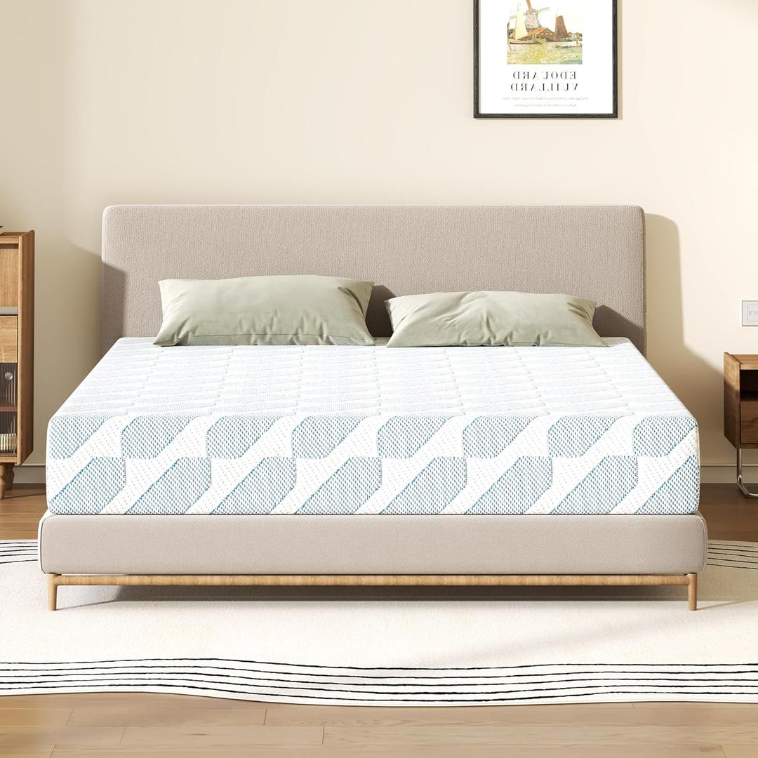TFD Twin XL Mattress, 6 Inch Cooling Gel Memory Foam Mattress in a Box for Pressure Relief, No Fiberglass, Motion Isolation, Removable Washable Cover, Medium Firm, 80''L x 38''W