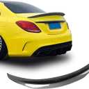 Rear Spoiler Wings for Mercedes Benz C Class W205 2015-2021 C63 C160 C180 C200 C250 C300 C43 AMG 4 Door Sedan Trunk Spoiler Wing Tail Rear Trunk Lid,Carbon Fiber Look - R Style Duckbill Spoiler