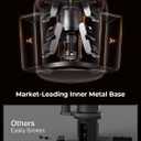 LISEN Cup Phone Holder for Car [Upgraded Version] Long Neck 360 Adjustable [Thick Cases Friendly] for iPhone 16e 16 15 14 13 Pro Max Samsung S25 All 4-7'' Phone, Gold Kits