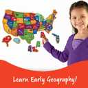 Learning Resources Magnetic U.S. Map Puzzle - Educational Map of The United States of America, Geography Matching Games, Kids Homeschool and Classroom Must Haves, Gifts for Boys and Girls