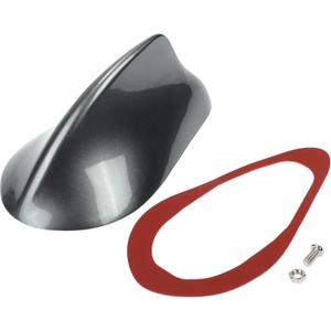 1 Pcs Universal Front Shark Fin Antenna Cover Signal Roof Aerial for Car SUV Truck Offroad ABS Material with Adhesive Base Dark Gray